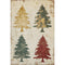 5' X 8' Ivory Gold And Burgundy Floral Washable Area Rug With UV Protection