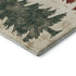 5' X 8' Ivory Gold And Burgundy Floral Washable Area Rug With UV Protection