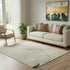5' X 8' Ivory Gold And Burgundy Floral Washable Area Rug With UV Protection