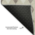 5' X 8' Beige Taupe And Ivory Geometric Washable Area Rug With UV Protection