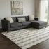 8' X 10' Beige Taupe And Ivory Geometric Washable Area Rug With UV Protection