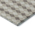 8' X 10' Beige Taupe And Ivory Geometric Washable Area Rug With UV Protection