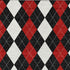 5' X 8' Black Red And White Geometric Washable Area Rug With UV Protection