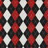 5' X 8' Black Red And White Geometric Washable Area Rug With UV Protection
