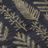 5' X 8' Black And Gold Floral Washable Area Rug With UV Protection