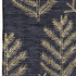 5' X 8' Black And Gold Floral Washable Area Rug With UV Protection