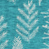 5' X 8' Teal And Ivory Floral Washable Area Rug With UV Protection