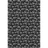 5' X 8' Black And Ivory Abstract Geometric Washable Area Rug With UV Protection