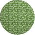 8' Green And Ivory Abstract Geometric Washable Round Rug With UV Protection