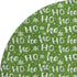 8' Green And Ivory Abstract Geometric Washable Round Rug With UV Protection