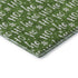 8' X 10' Green And Ivory Abstract Geometric Washable Area Rug With UV Protection