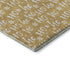 5' X 8' Gold And Ivory Abstract Geometric Washable Area Rug With UV Protection