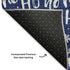 8' X 10' Navy Blue And Ivory Abstract Geometric Washable Area Rug With UV Protection