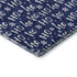 8' X 10' Navy Blue And Ivory Abstract Geometric Washable Area Rug With UV Protection