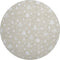 8' Beige And Ivory Abstract Geometric Washable Round Rug With UV Protection