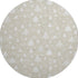 8' Beige And Ivory Abstract Geometric Washable Round Rug With UV Protection