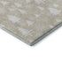 8' X 10' Beige And Ivory Abstract Geometric Washable Area Rug With UV Protection