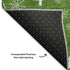 5' X 8' Emerald And Ivory Abstract Geometric Washable Area Rug With UV Protection