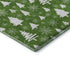5' X 8' Emerald And Ivory Abstract Geometric Washable Area Rug With UV Protection