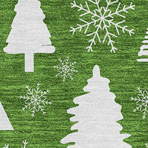 5' X 8' Emerald And Ivory Abstract Geometric Washable Area Rug With UV Protection
