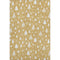5' X 8' Gold And Ivory Abstract Geometric Washable Area Rug With UV Protection