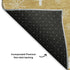 5' X 8' Gold And Ivory Abstract Geometric Washable Area Rug With UV Protection