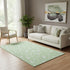5' X 8' Mint Green And Ivory Abstract Geometric Washable Area Rug With UV Protection