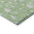 5' X 8' Mint Green And Ivory Abstract Geometric Washable Area Rug With UV Protection
