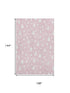 9' X 12' Pink And Ivory Abstract Geometric Washable Area Rug With UV Protection