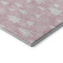 9' X 12' Pink And Ivory Abstract Geometric Washable Area Rug With UV Protection