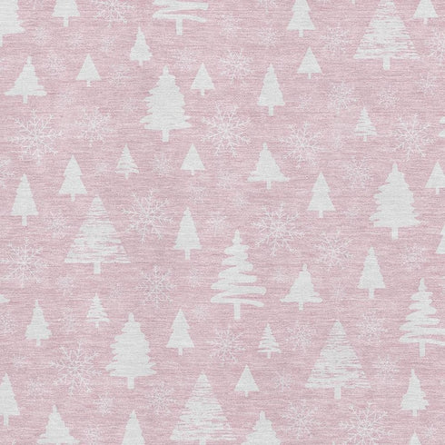9' X 12' Pink And Ivory Abstract Geometric Washable Area Rug With UV Protection