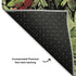 5' X 8' Black Red And Green Abstract Geometric Washable Area Rug With UV Protection