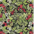 5' X 8' Black Red And Green Abstract Geometric Washable Area Rug With UV Protection