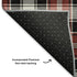 5' X 8' Black Red And White Abstract Geometric Washable Area Rug With UV Protection