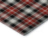 5' X 8' Black Red And White Abstract Geometric Washable Area Rug With UV Protection