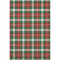 5' X 8' Emerald Red And Green Abstract Geometric Washable Area Rug With UV Protection