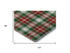 8' X 10' Emerald Red And Green Abstract Geometric Washable Area Rug With UV Protection