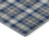 5' X 8' Navy Blue Ivory And Gray Abstract Geometric Washable Area Rug With UV Protection