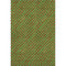 5' X 8' Fern Green And Red Abstract Geometric Washable Area Rug With UV Protection
