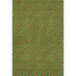 5' X 8' Fern Green And Red Abstract Geometric Washable Area Rug With UV Protection