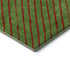 5' X 8' Fern Green And Red Abstract Geometric Washable Area Rug With UV Protection