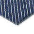 8' Navy Blue And Ivory Abstract Geometric Washable Round Rug With UV Protection