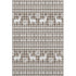 5' X 8' Brown And Ivory Abstract Geometric Washable Area Rug With UV Protection