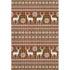 8' X 10' Fern Green Red And Ivory Abstract Geometric Washable Area Rug With UV Protection
