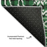 5' X 8' Green Black And Ivory Abstract Geometric Washable Area Rug With UV Protection