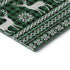 5' X 8' Green Black And Ivory Abstract Geometric Washable Area Rug With UV Protection
