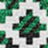 5' X 8' Green Black And Ivory Abstract Geometric Washable Area Rug With UV Protection
