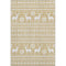 5' X 8' Gold Gray And Ivory Abstract Geometric Washable Area Rug With UV Protection