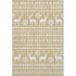 5' X 8' Gold Gray And Ivory Abstract Geometric Washable Area Rug With UV Protection