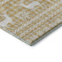 5' X 8' Gold Gray And Ivory Abstract Geometric Washable Area Rug With UV Protection